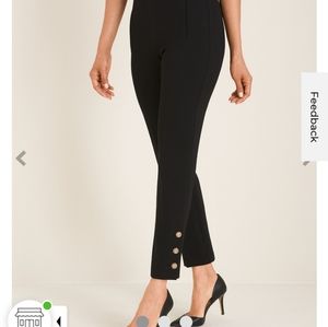 Chicos Slimming Ankle Pull On Pants Size 1.5